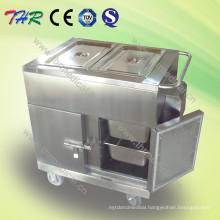 Electric Stainless Steel Heating Food Trolley